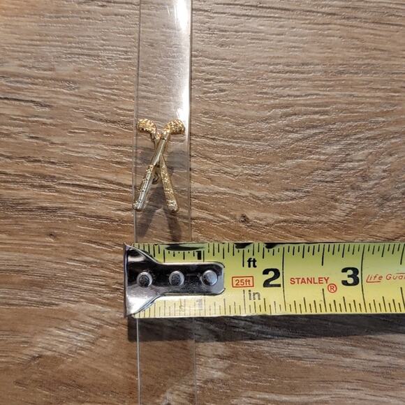 Vintage Golf Belts Women's Italian Leather Sz Small Black & Clear Gold Hardware - Picture 11 of 14